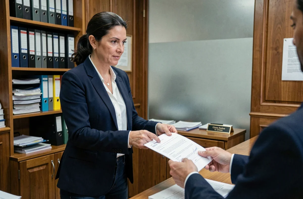 Femme effectuant une transaction administrative pour l'achat d'une licence taxi à Paris en 2026