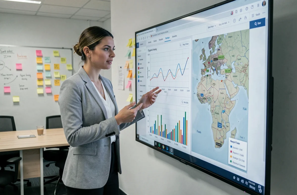 Stratège SEO de Celinika Web analysant les performances de référencement en Eure-et-Loir